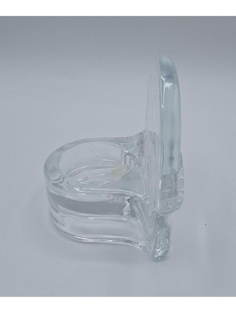 Vintage Retired PartyLite Seagull Sailboat Candle Holder w/Frosted Clear Glass - Picture 7 of 9